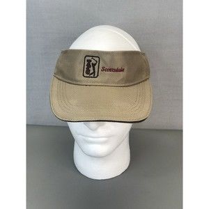 Authentic Ahead Headgear TPC SCOTTSDALE High Crown VISOR Tan Adjustable Used